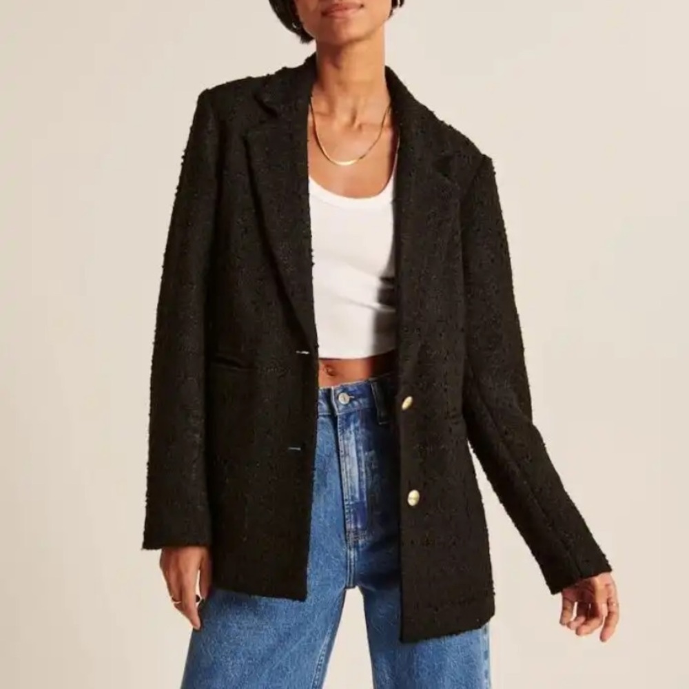 NWT Abercrombie & Fitch Boucle Blazer $223